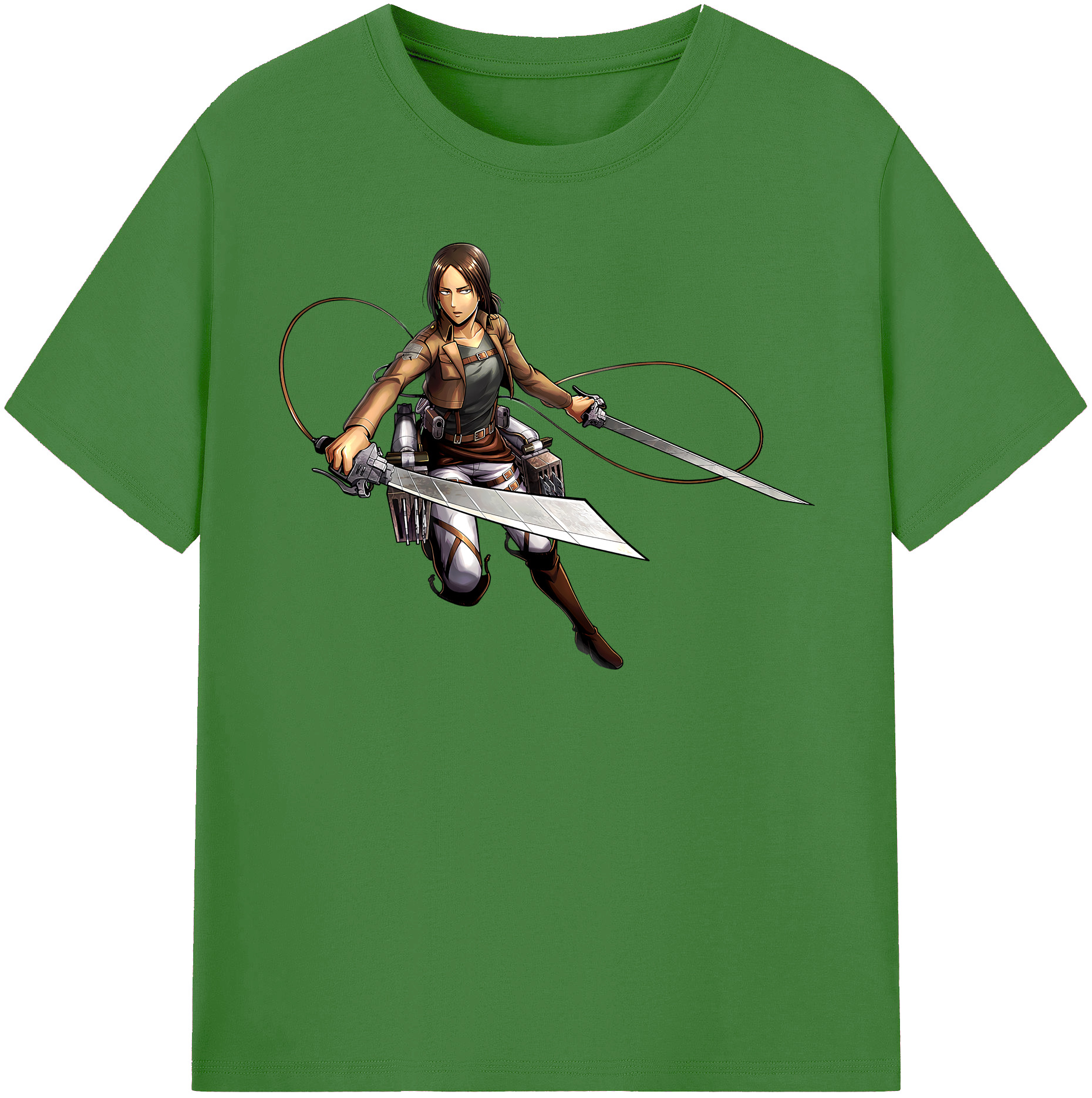 （画像用） 進撃の巨人 Attack on Titan レディースカジュアルプリントTシャツ（綿100％）